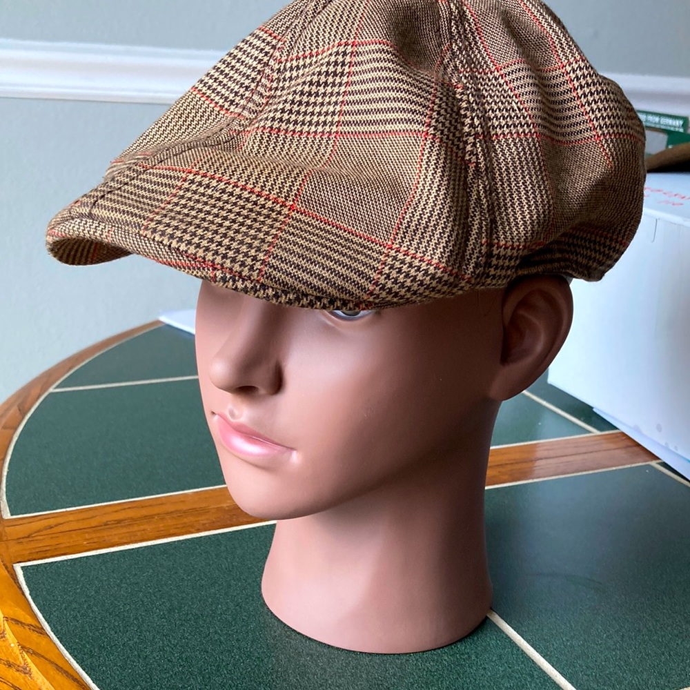 Bio-domes plaid paperboy cap golf hat